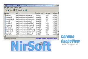 دانلود ChromeCacheView 2.10 مشاهده فایل های کش مرورگر کروم