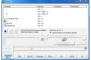 دانلود Clavier+ 11.0.1 ایجاد شورت کات کیبورد برای ویندوز