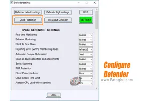 نرم افزار شخصی سازی ویندوز دفندر ConfigureDefender v4.1.0