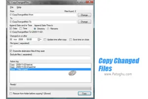 دانلود Copy Changed Files 1.7.0.5 کپی کردن فایل های تغییر یافته برای ویندوز