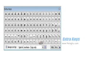 دانلود Extra Keys 2.2.2 کیبورد زبان های اروپایی برای ویندوز