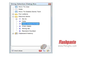 نرم افزار افزایش سرعت تایپ Flashpaste 6.4