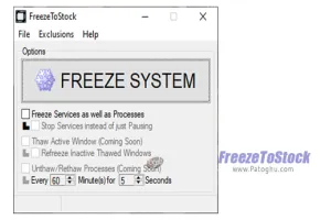 دانلود FreezeToStock 1.2.1 متوقف کردن سرویس های غیر ضروری ویندوز