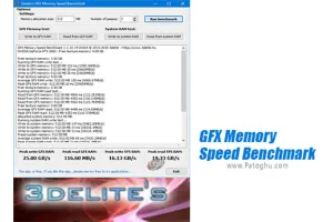 دانلود GFX Memory Speed Benchmark 1.1.22.24 نرم افزار تست رم و گرافیک ویندوز