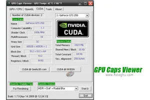 دانلود GPU Caps Viewer 1.64.2 برنامه مشاهده جزئیات کارت گرافیک