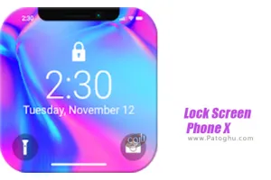 لاک اسکرین آیفون X برای اندروید Lock Screen Phone X Style OS 11