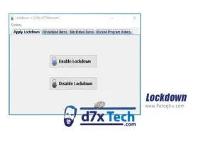 دانلود Lockdown 1.0 برنامه جلوگیری از نفوذ باجگیر و ویروس