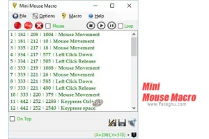 دانلود و نصب Mini Mouse Macro 8.3.3 برنامه ضبط حرکات موس و کیبورد