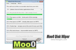 دانلود Moo0 Disk Wiper 1.14 حذف کننده عمیق اطلاعات بدون بازیابی