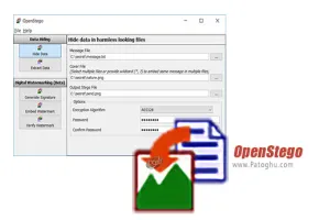 دانلود OpenStego 0.7.4 پنهان کردن اطلاعات در فایل های تصویری برای ویندوز