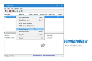 دانلود PingInfoView 2.15 گرفتن پینگ از چند هاست برای ویندوز