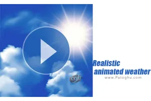 دانلود 2.0.1 Realistic animated weather backgrounds پوسته اختصاصی ابزارک هواشناسی برای اندروید