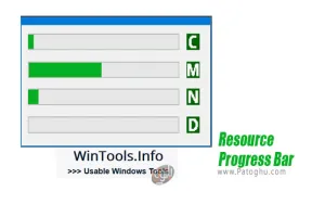 نمایش میزان مصرف منابع سیستمی Resource Progress Bar 1.2.4.42