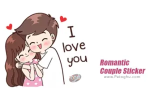 دانلود Romantic Couple Sticker 1.0 مجموعه استیکرهای زوج عاشق برای واتساپ اندروید