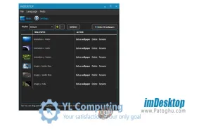 دانلود imDesktop 2.2 قرار دادن ویدیو و گیف به عنوان پس زمینه دسکتاپ