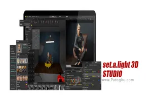 نرم افزار set.a.light 3D STUDIO 2.00.13 شبیه سازی استودیو عکاسی و نورپردازی