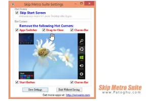 ورود مستقیم به دسکتاپ ویندوز 8 با نرم افزار Skip Metro Suite v3.0