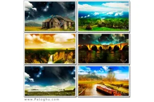 دانلود مجموعه پس زمینه با کیفیت از مناظر Rendering scenery HD Wallpapers