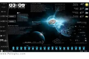 با Galaxy Space Seven Style ویندوز سون خود را فضایی کنید !