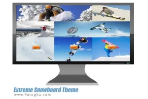 دانلود تم زیبای اسنوبورد برای ویندوز 7 و ویندوز 8 - Extreme Snowboard Theme