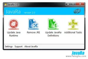 دانلود نرم افزار آپدیت و حذف جاوا از روی سیستم JavaRa v2.3