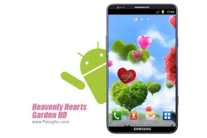 دانلود لایو والپیپر بسیار زیبای باغ قلب برای آندروید - Hearts Garden HD v1.2