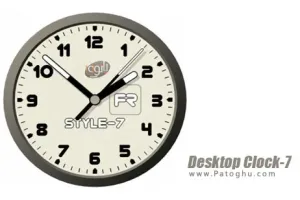 دانلود ساعت و تاریخ زیبا و متفاوت برای ویندوز Desktop Clock-7 4.1 Final
