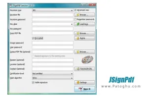 رمزگذاری روی اسناد PDF با JSignPdf 1.6.1