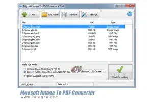 تبدیل دسته ای عکس به پی دی اف Mgosoft Image To PDF Converter 8.2.26