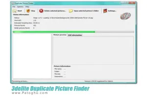 نرم افزار یافتن عکس های تکراری - دانلود 3delite Duplicate Picture Finder 1.0.99.108