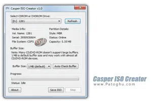 نرم افزار ایجاد ایمیج ISO و ساخت فلش بوتیبل Casper ISO Creator v1.0 + Rufus v2.2