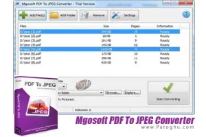 دانلود نرم افزار Mgosoft PDF To JPEG Converter 13.0.7 تبدیل پی دی اف به عکس