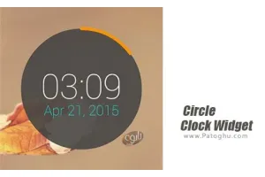 ویجت ساعت دایره ای برای اندروید Circle Clock Widget 1.0