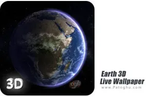 دانلود نرم افزار Earth 3D Live Wallpaper v3.2 تصاویر 3D زنده زمین برای اندروید