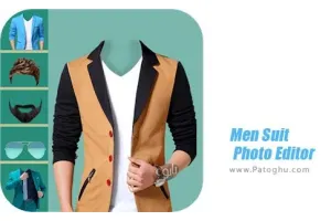 نرم افزار تغییر لباس و مدل موی آقایان برای اندروید Men Suit Photo Editor 2018 5.7