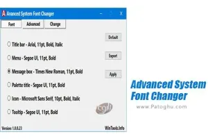 دانلود Advanced System Font Changer 1.2.0.38 تغییر فونت ویندوز