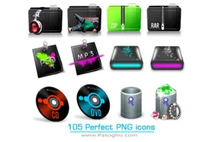 مجموعه آیکون های فوق العاده زیبا و شیک - 105 Perfect PNG icons