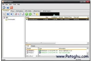 دانلود منیجر قوی با قابلیت پشتیبانی انواع پروتوکل ها Net Transport 2.82 Build 450