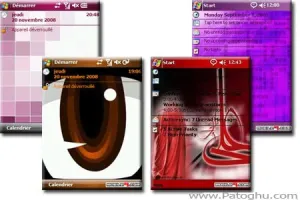 دانلود مجموعه 4 تم پاکت پي سي جديد و زيبا Theme Pocket PC