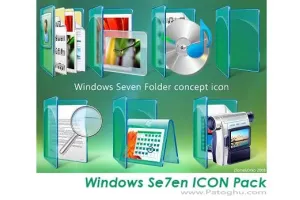 مجموعه آیکونهای استثنایی از ویندوز Se7en