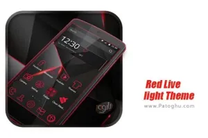دانلود Red Live light Theme 1.1.6 تم زنده نور قرمز برای اندروید