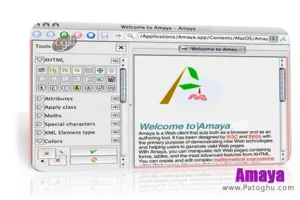 طراحی وب با نرم افزار Amaya 11.4.4