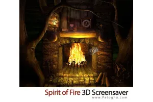 دانلود محافظ صفحه نمایش شومینه آتش Spirit of Fire 3D Screensaver v2.4 Build 6