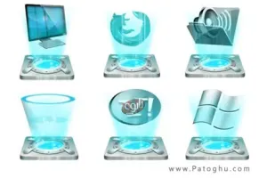 دانلود مجموعه آیکون جدید و کریستالی - Cristal Intense Icons Pack