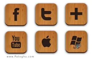 دانلود مجموعه اي از آيکون های چوبي - Wooden Icons