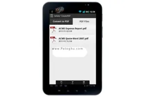 نرم افزار ساخت اسناد پی دی اف در آندروید - Adobe CreatePDF v1.0.2
