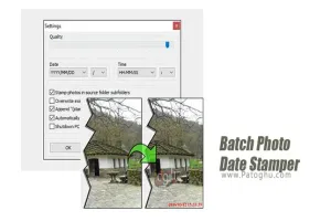 نرم افزار اضافه کردن تاریخ دسته ای به تصاویر Batch Photo Date Stamper 1.5