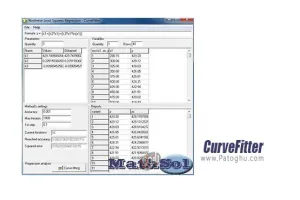 نرم افزار CurveFitter 4.5.31 رسم نمودار ریاضی