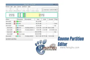 دانلود Gnome Partition Editor (GPartEd) Live 1.6.0-3 پارتیشن بندی هارد از طریق بوت