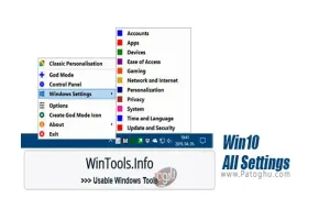 دانلود Win10 All Settings 2.0.4.35 دسترسی سریع به تنظیمات ویندوز 10